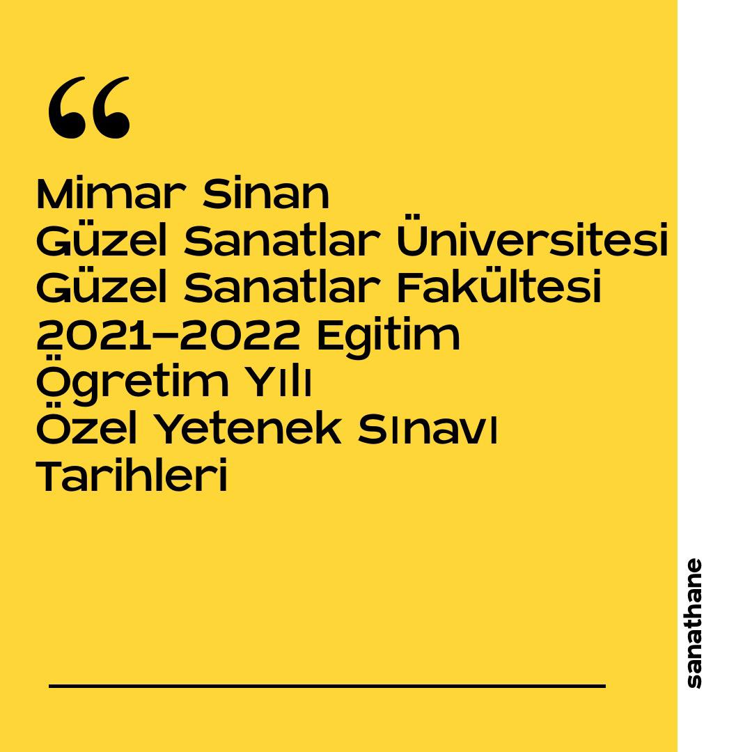 MSGSÜ GÜZEL SANATLAR FAKÜLTESİ YETENEK SINAVLARI HAKKINDA ÖNEMLİ DUYURULAR